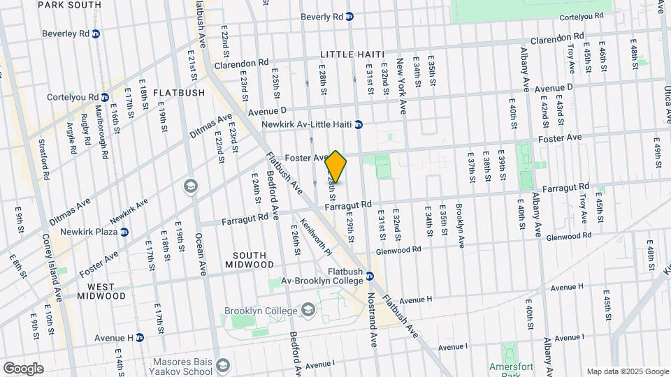 563 E 28th St Map and Location Details