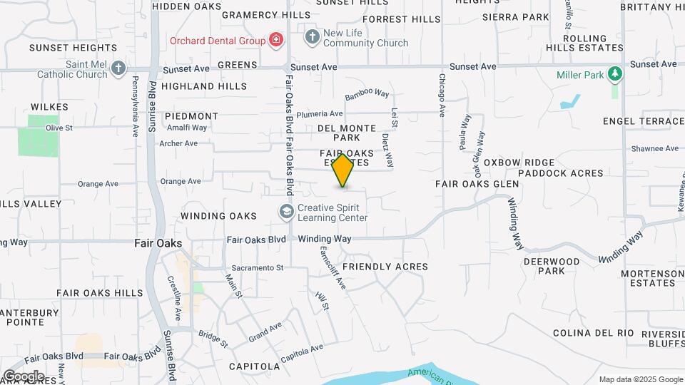 4516 Sierra View Way Map and Location Details