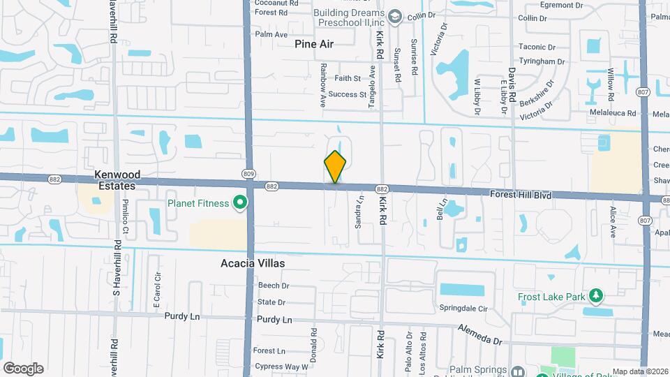 Palm Springs Apartments Map and Location Details