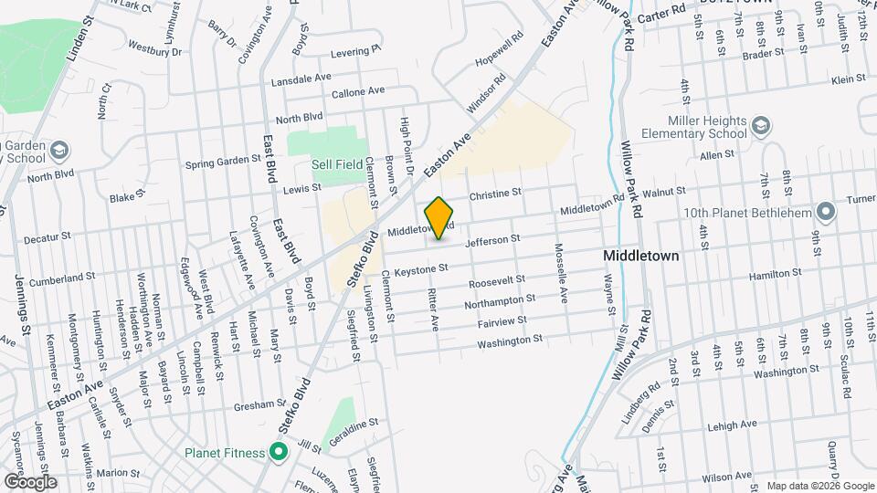 2815 Jefferson St Map and Location Details