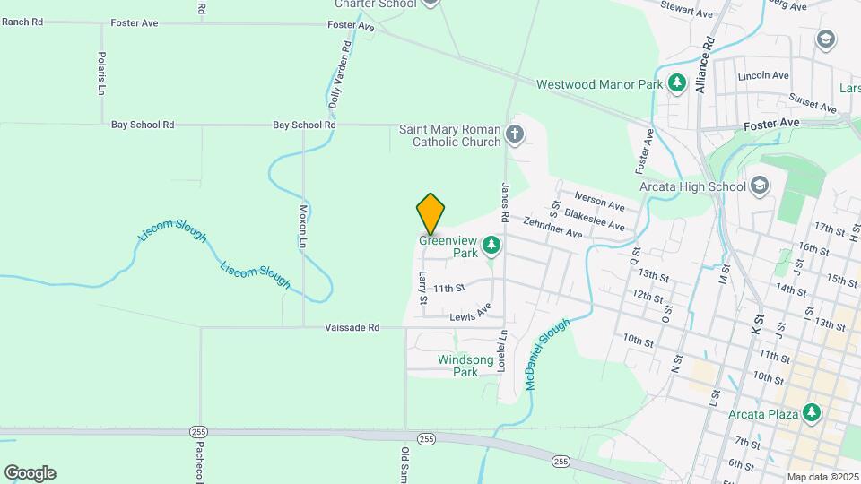 2125 Frederick Ave Map and Location Details