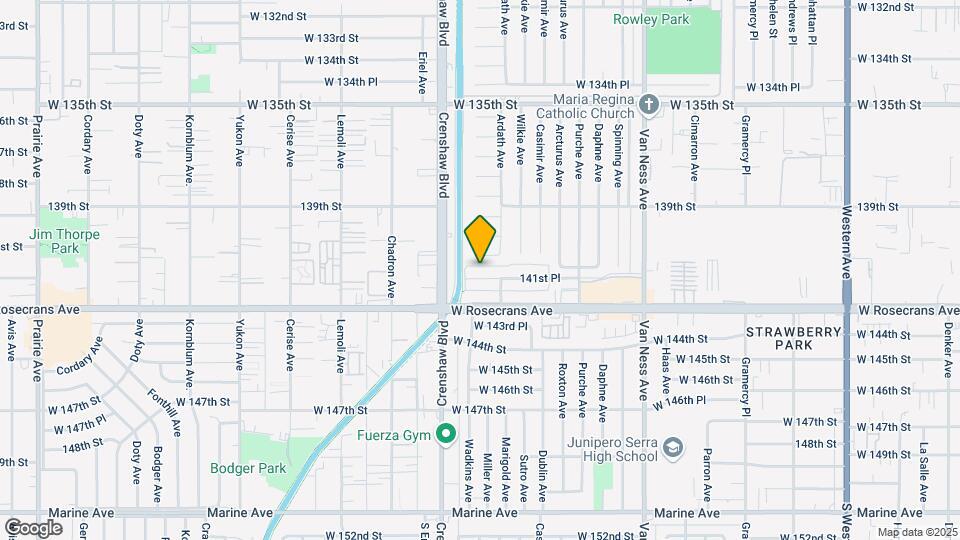 2923 West 141st Pl Map and Location Details