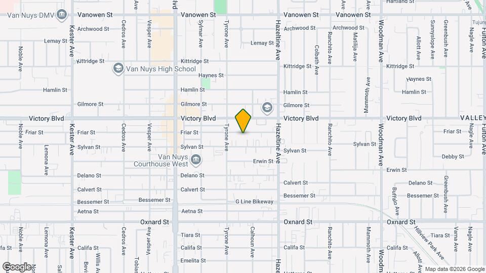 14224 Friar St Mapa y Detalles de la Ubicación