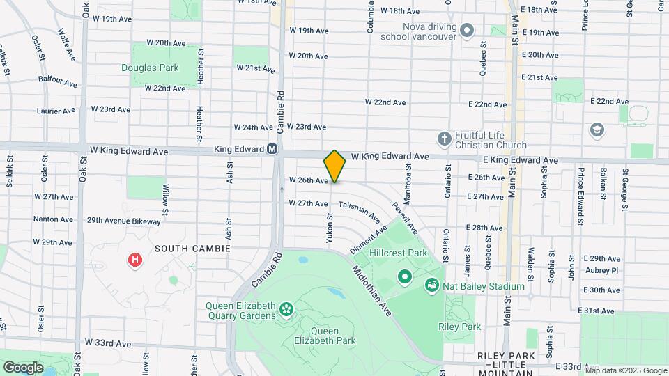 396 W 26th Ave Map and Location Details