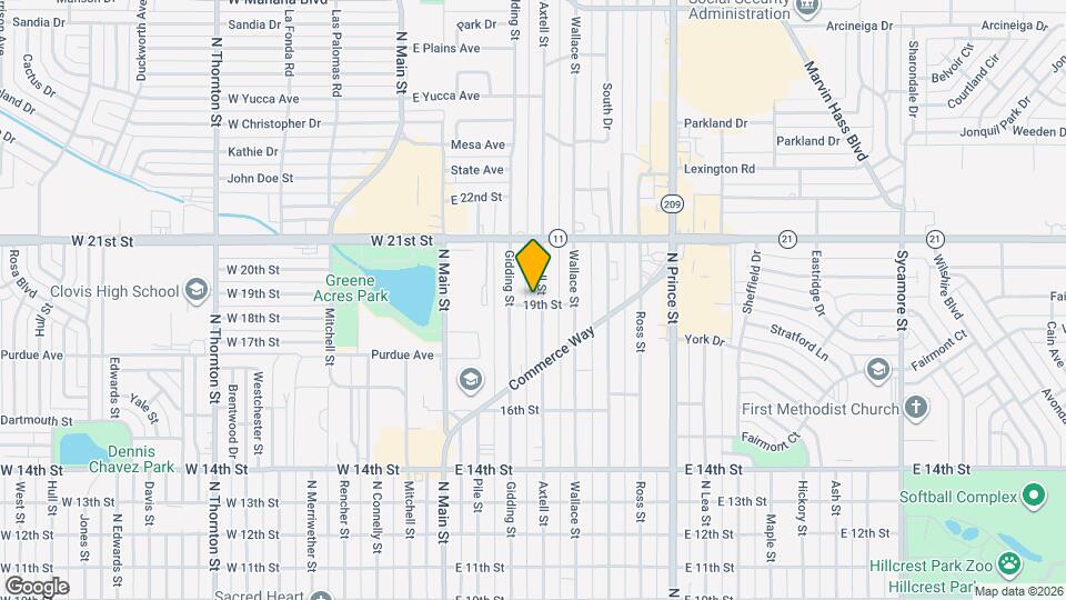 1900 Axtell St Map and Location Details