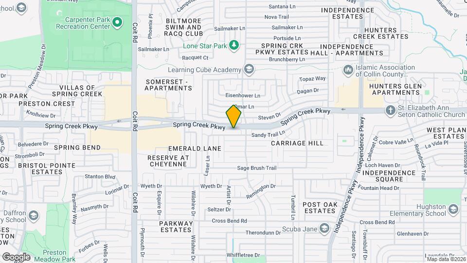 3513 Sandy Trail Ln Map and Location Details