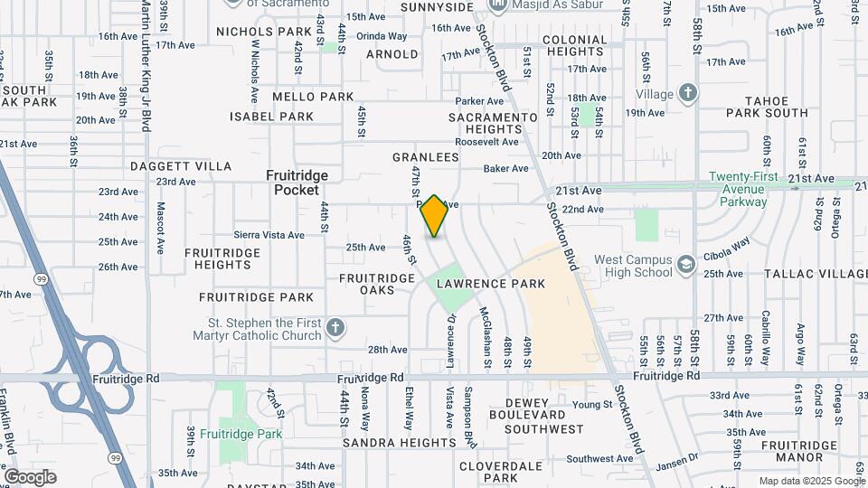 5061 Bonniemae Way Map and Location Details