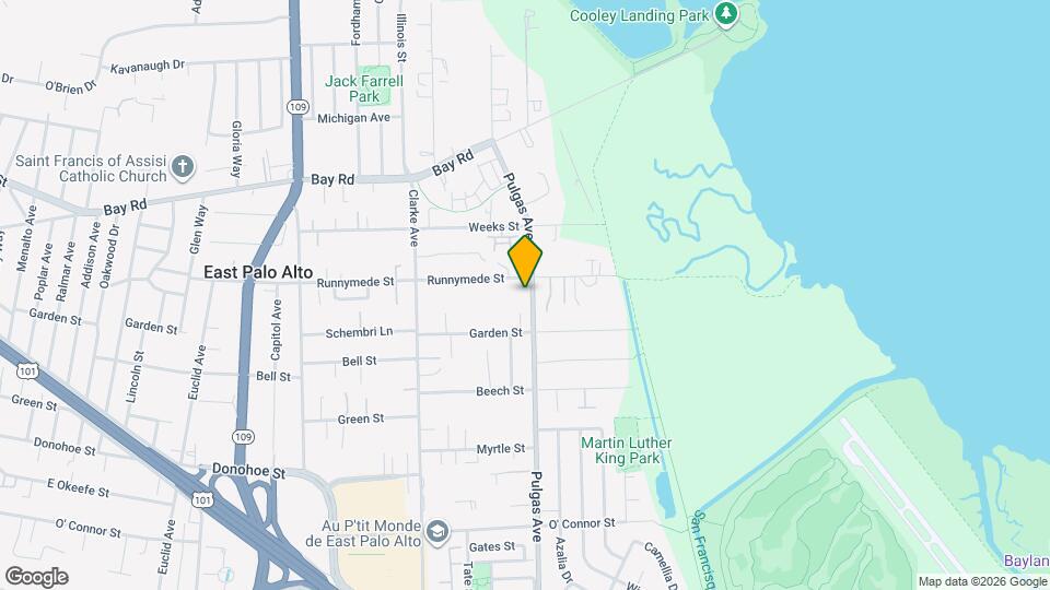 2285 Pulgas Ave Map and Location Details