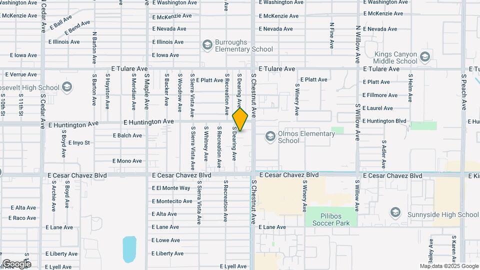 461 S Dearing Ave Map and Location Details