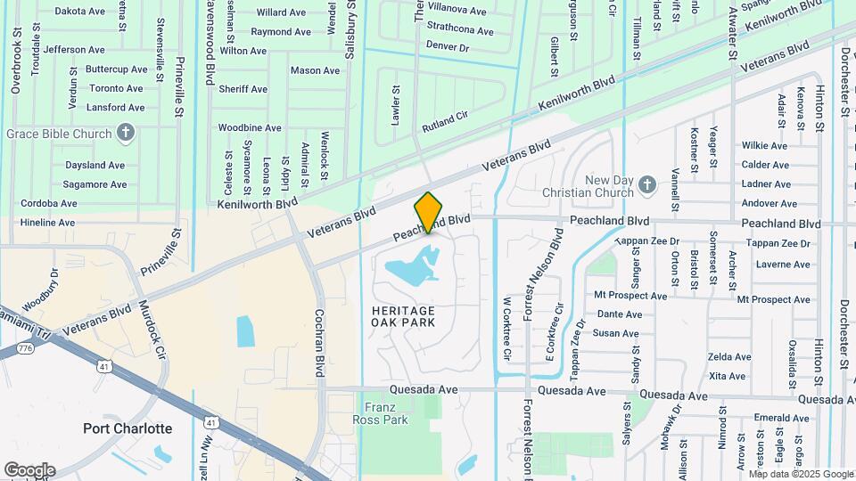 19345 Water Oak Drive Map and Location Details