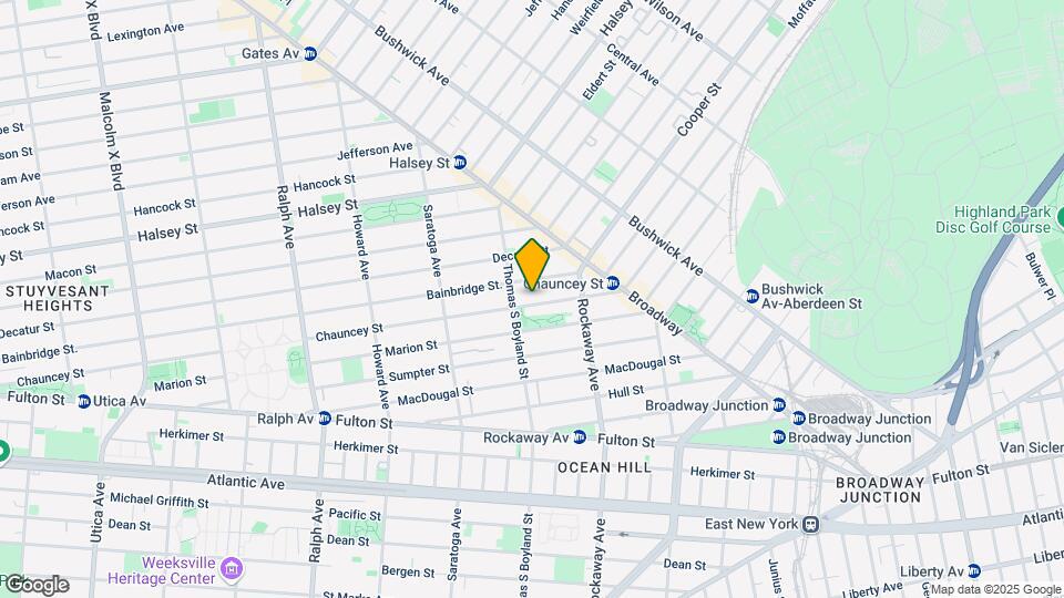 525 Chauncey St, Unit 2nd floor Mapa y Detalles de la Ubicación