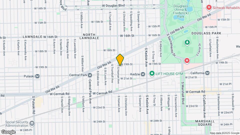 1911 S Homan Ave Map and Location Details