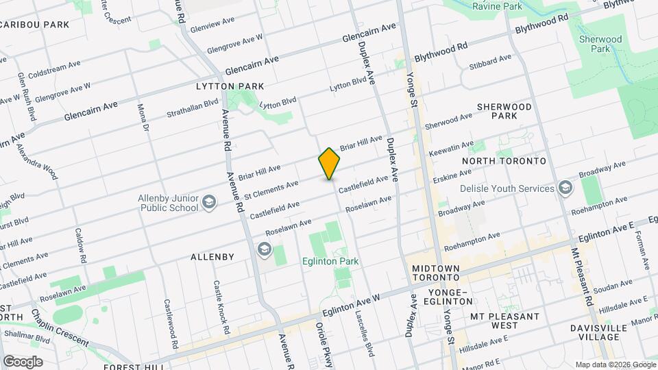 34 Rosewell Ave, Unit 1 Map and Location Details