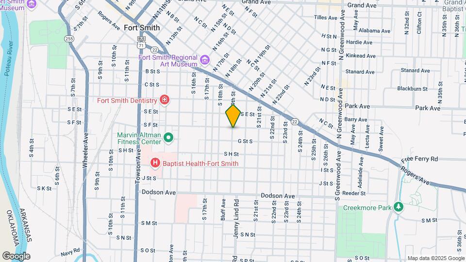723 S 19th St Map and Location Details