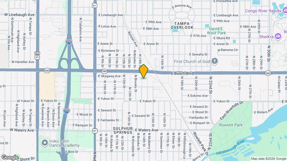 8809 N 14th St Map and Location Details