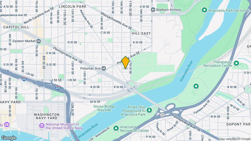 1612 H St SE, Unit Basement Map and Location Details