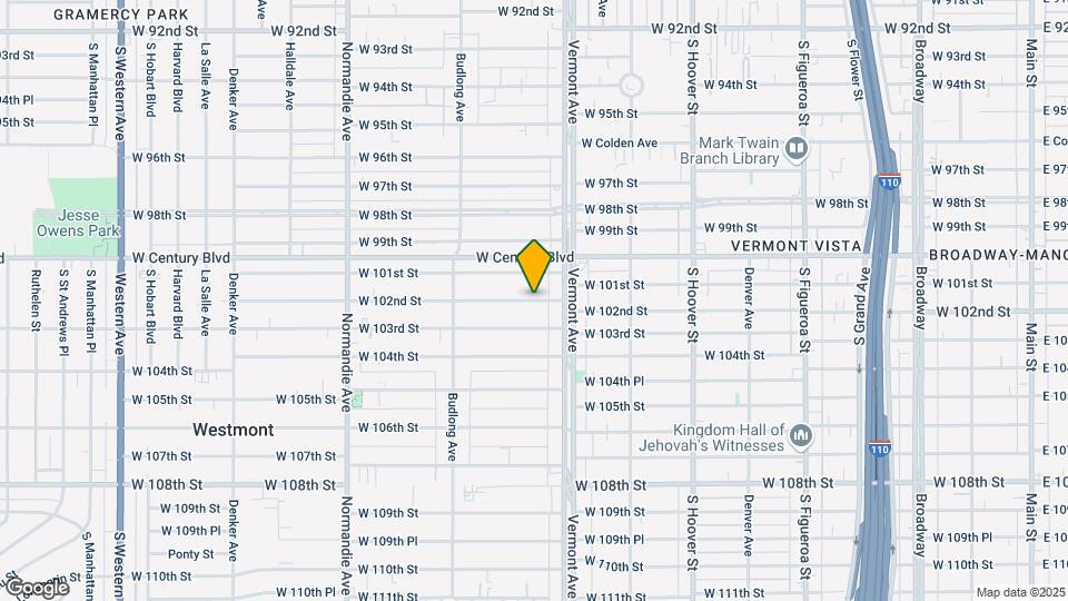 1050 W 102nd St Map and Location Details