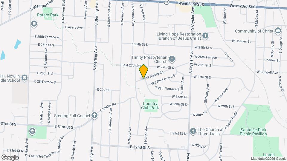 1601 W Sheley Rd Mapa y Detalles de la Ubicación