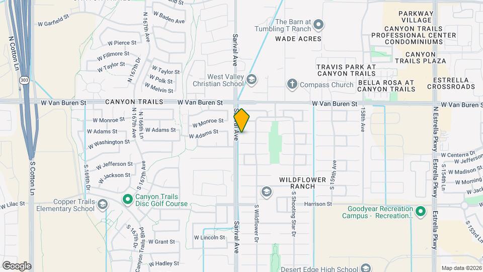 16275 W Adams St Map and Location Details