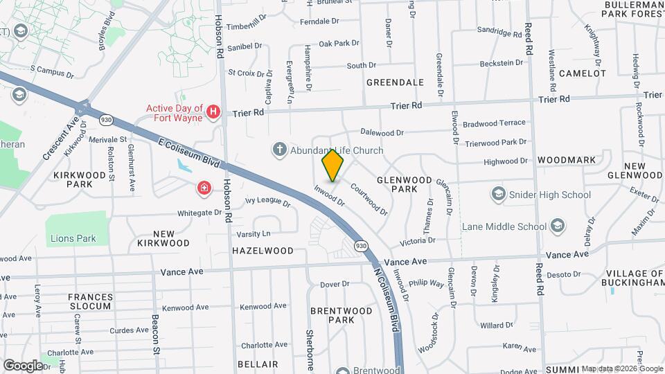 3715 Marigold Dr Map and Location Details