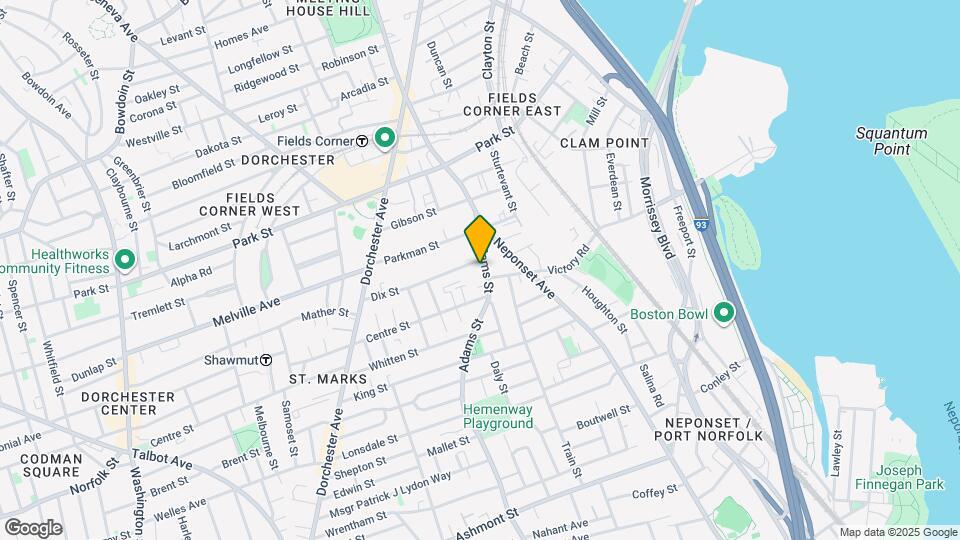 381 Adams St Map and Location Details