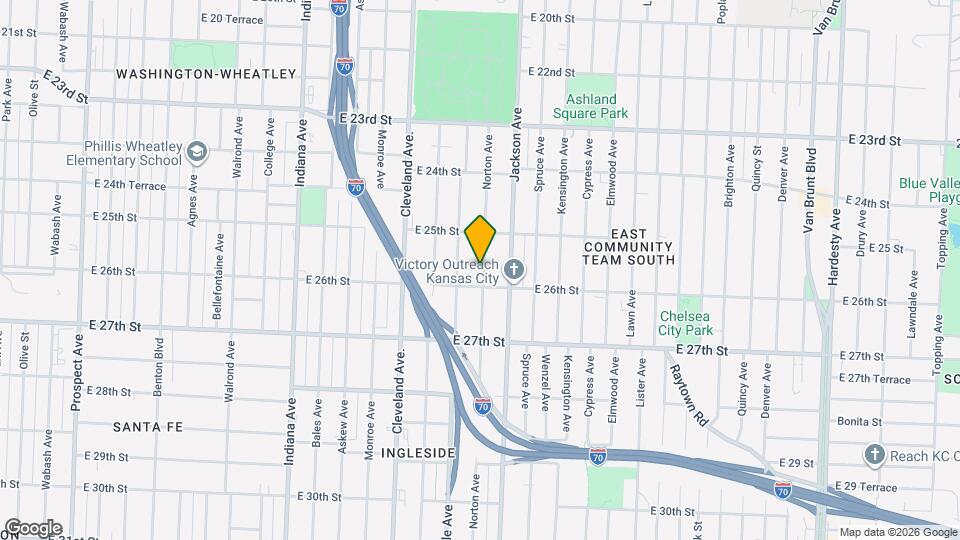 2534 Norton Ave Map and Location Details