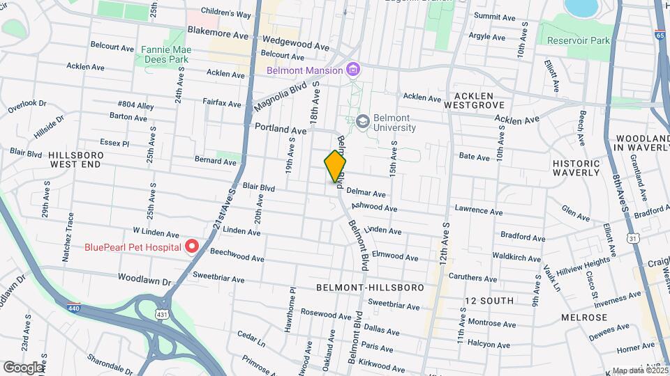 2111 Belmont Blvd Mapa y Detalles de la Ubicación