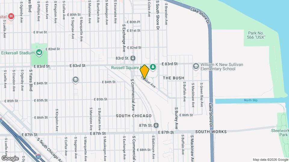 8324 S Baker Ave, Unit 2 Map and Location Details