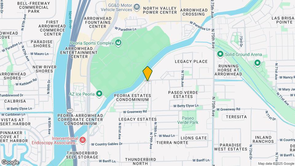 15825 N Hidden Valley Ln Map and Location Details