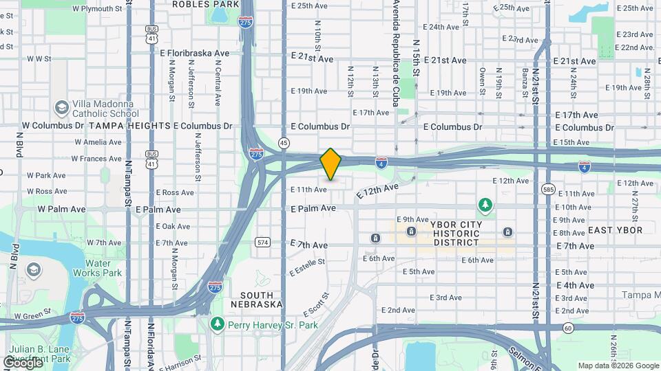 934 E 11th Ave Map and Location Details