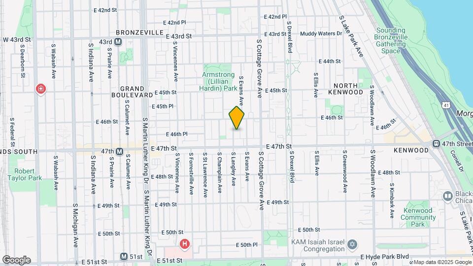 4631 S Langley Ave, Unit Garden Map and Location Details