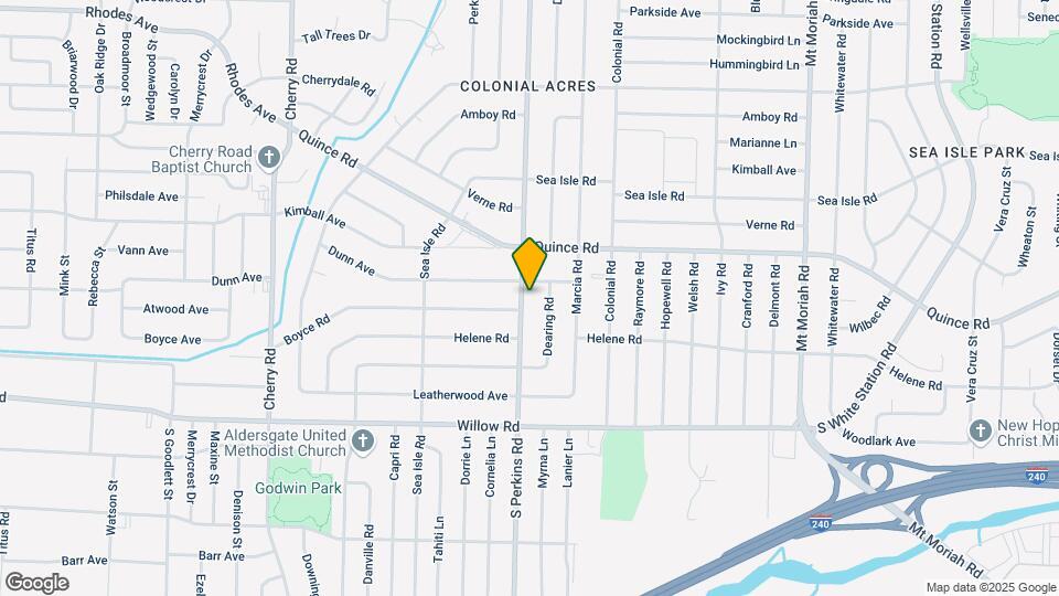 1534 S Perkins Rd Map and Location Details