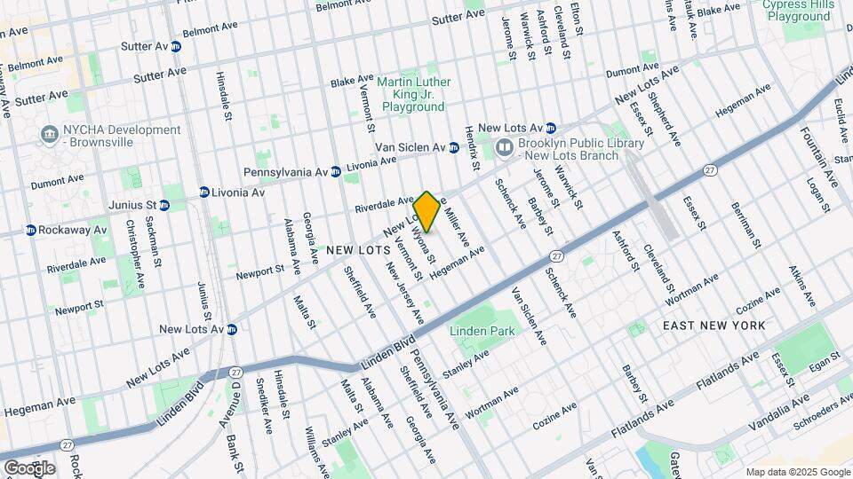 665 Wyona St Map and Location Details