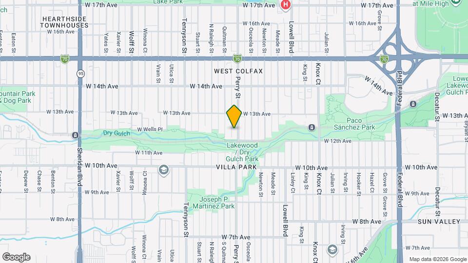 1225 Perry St Map and Location Details