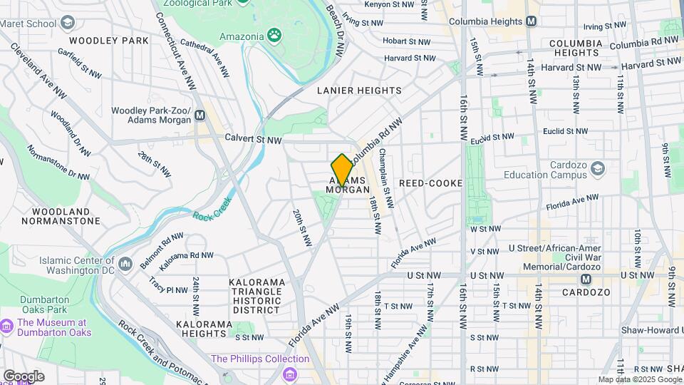 1851 Columbia Rd NW Map and Location Details