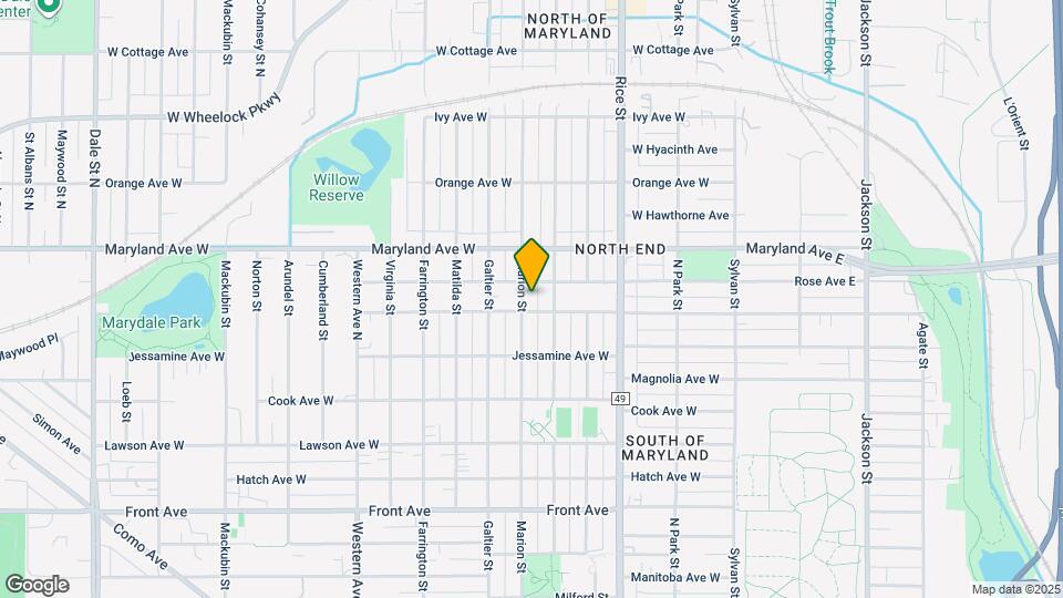 1156 Marion St Map and Location Details