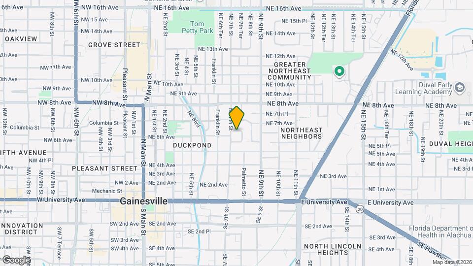711 NE 6th Pl Map and Location Details
