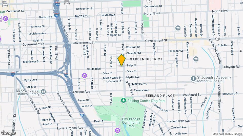 912 Park Blvd Map and Location Details
