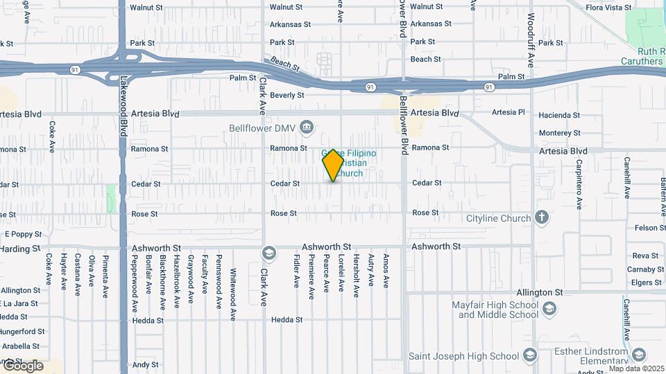 9562 Cedar St Map and Location Details