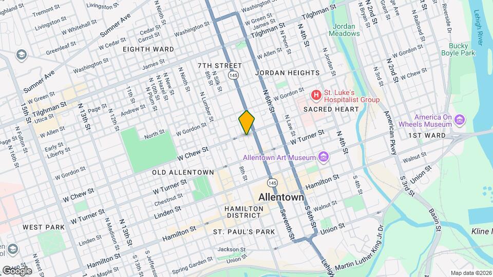 718 W Chew St Map and Location Details