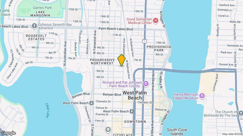 606 6th St, Unit 1 Map and Location Details