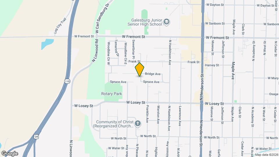 1368 Spruce Ave Map and Location Details