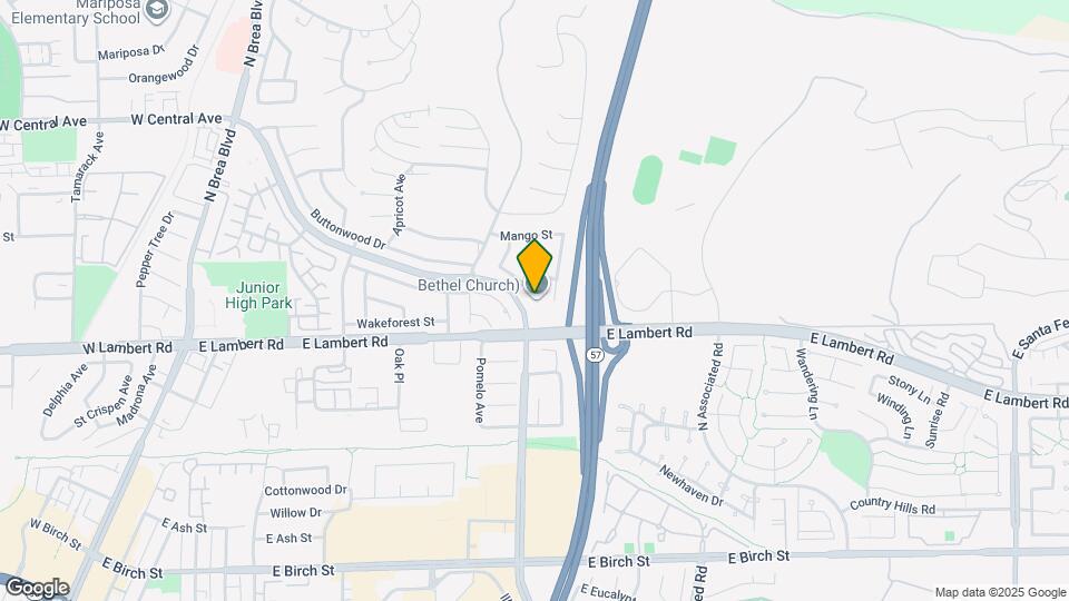 480 N State College Blvd Map and Location Details