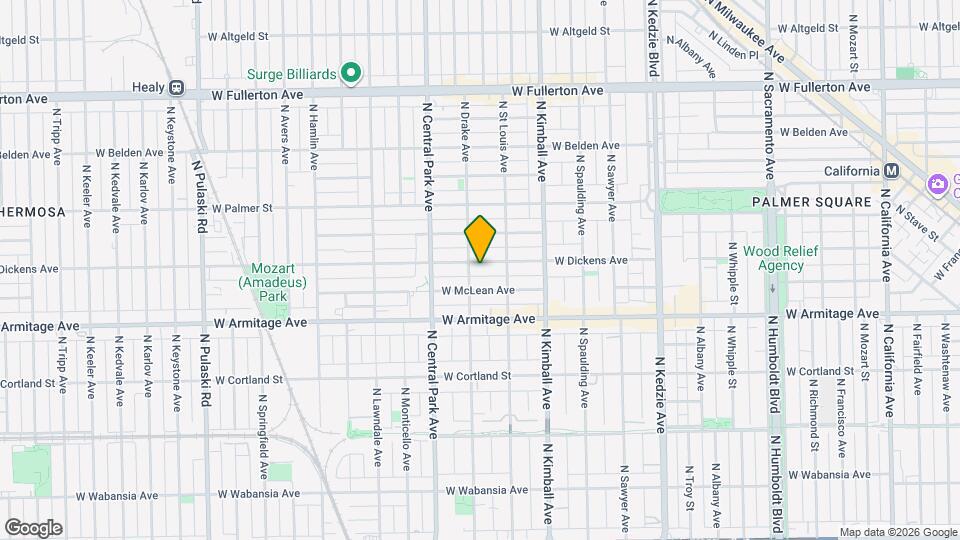 3525 W Dickens Ave, Unit 2 Map and Location Details