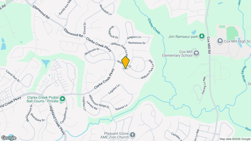 1727 Wilburn Park Ln NW Map and Location Details