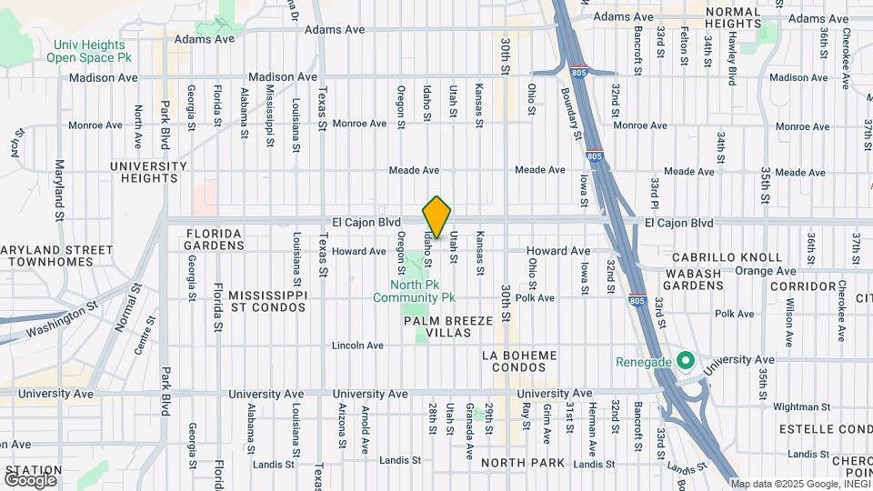 4203 Idaho St Map and Location Details