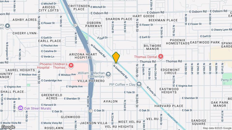 2869 N Greenfield Rd Map and Location Details