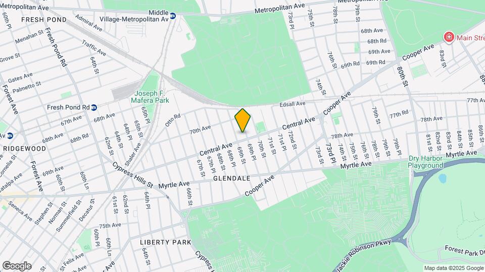 69-13 Central Ave Map and Location Details