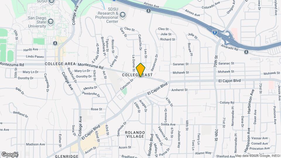 6545 Montezuma Rd Map and Location Details