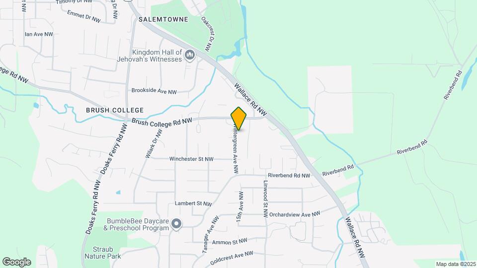 2526 Wintergreen Ave NW Map and Location Details